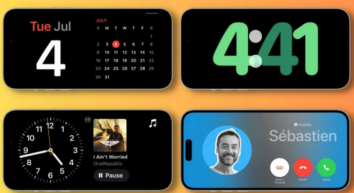 七台河苹果手机维修分享iOS17横屏充电待机显示有什么好处 