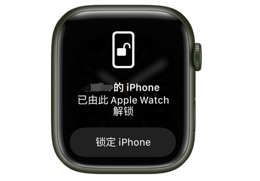 七台河苹果手机维修分享用 AppleWatch 解锁配备面容 ID 的 iPhone方法 