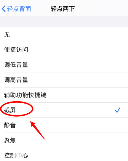 七台河苹果手机维修分享iPhone12如何启用双击截屏 